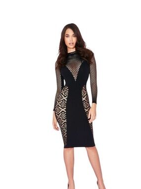 House of CB Silvy BlackBodycon Dress NWT
